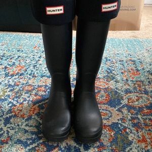 Tall Hunter boots with new socks